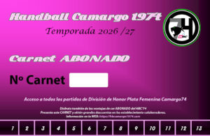 Carnet de abonado 2026-2027 Carnet de abonado 2026-2027